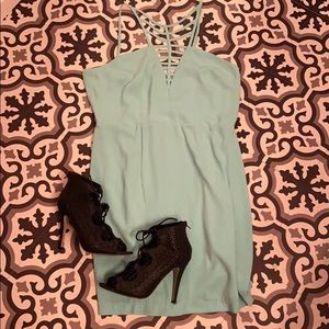 Mint green dress